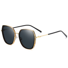 2020 new arrivals Polarized Sunglasses men big square Frame Fashion shades Outdoor Travel Metal PC Sun glasses 2203
